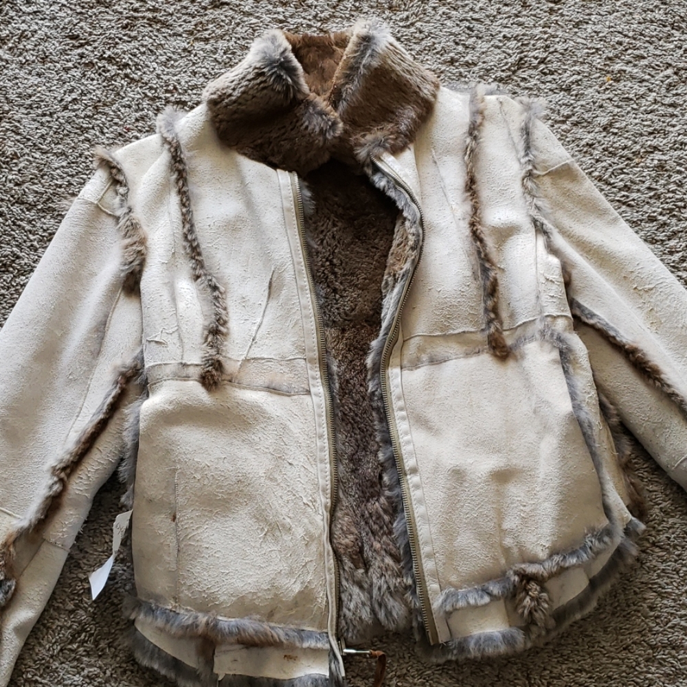 Vintage Roberta Scarpa real fur / leather jacket